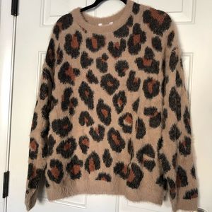 Leopard print sweater. Brand new with tags, never worn.